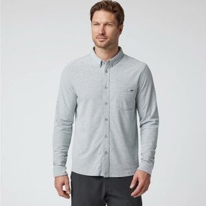 Vuori Light Gray Long Sleeve Shirt